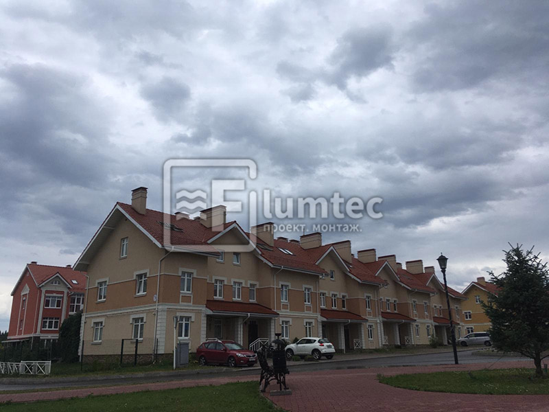 Трехэтажный таунхаус площадью 194 м². Фото 1